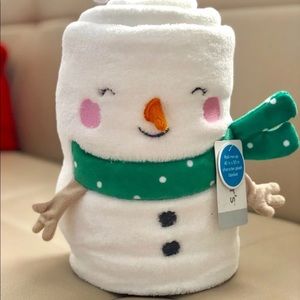 Snowman Character Plush Blanket